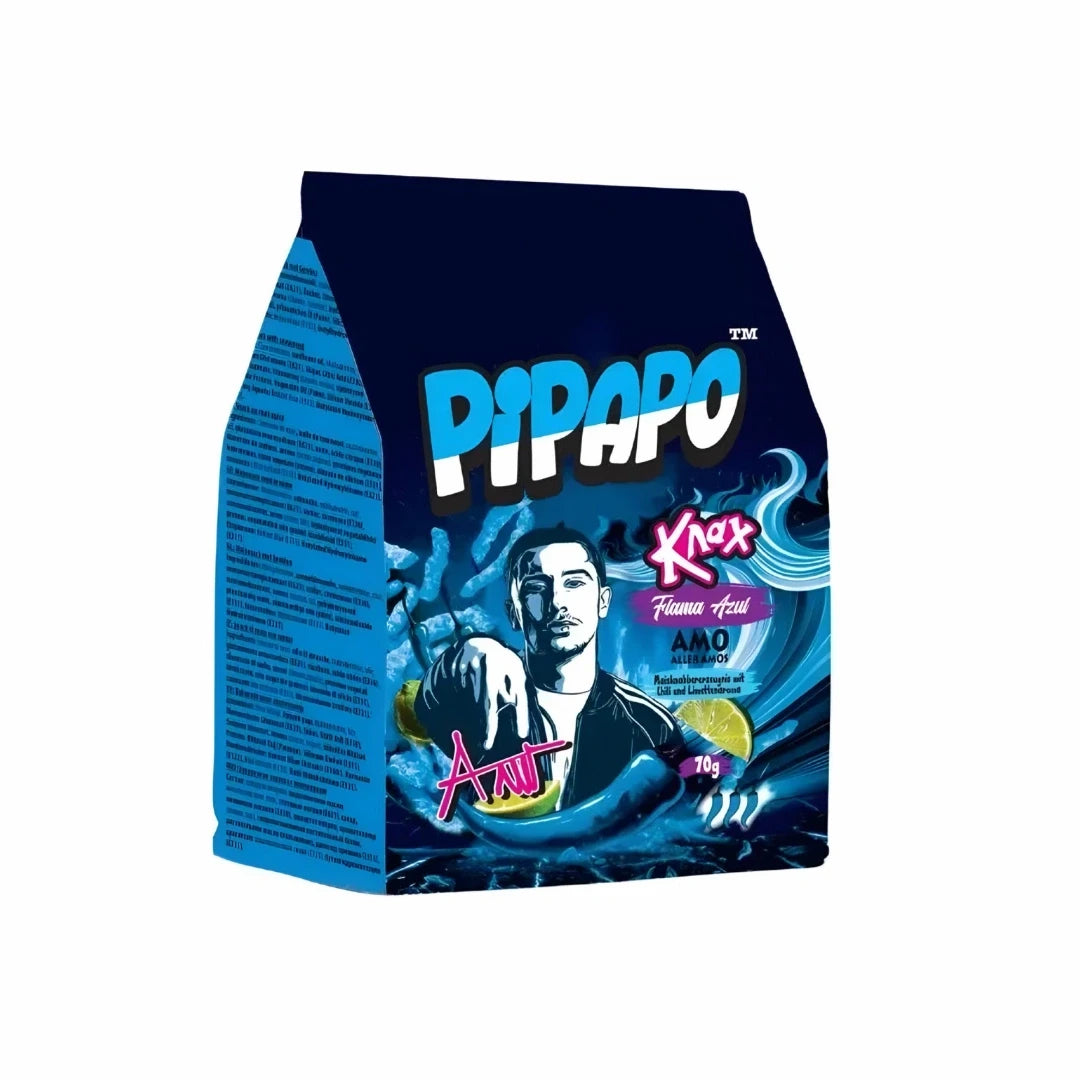 PIPAPO KNAX FLAMA AZUL BLUE 70G