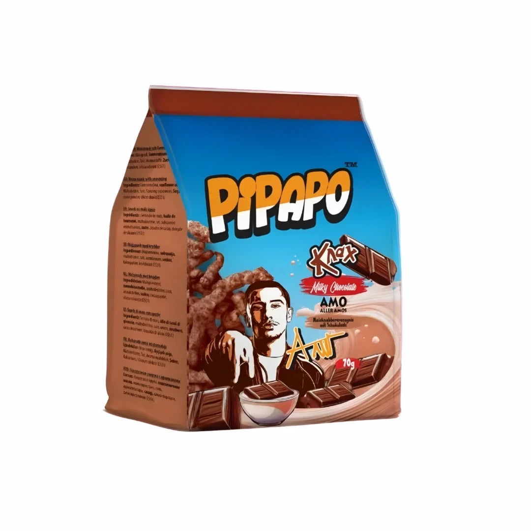PIPAPO KNAX MILKY CHOCOLATE BROWN 70G