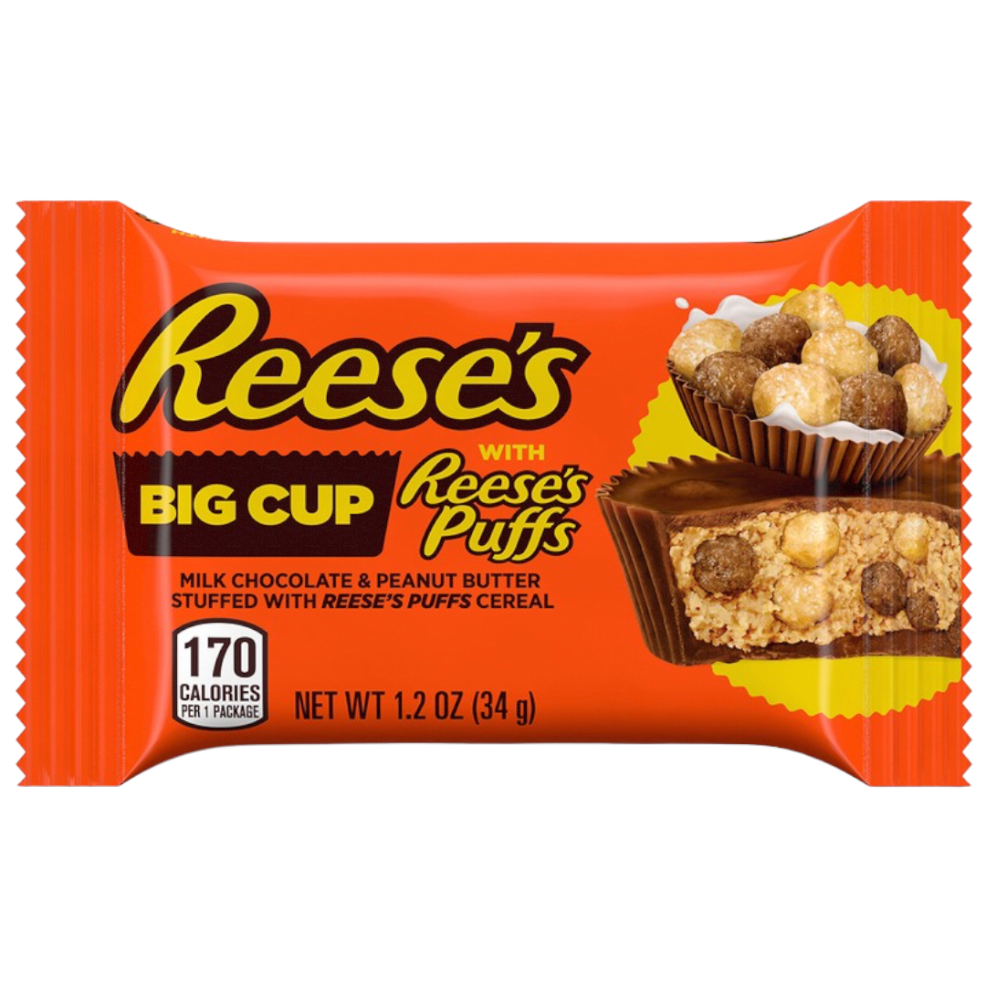 REESE'S BIG CUP WITH REESES PUFFA 34G MHD07/25
