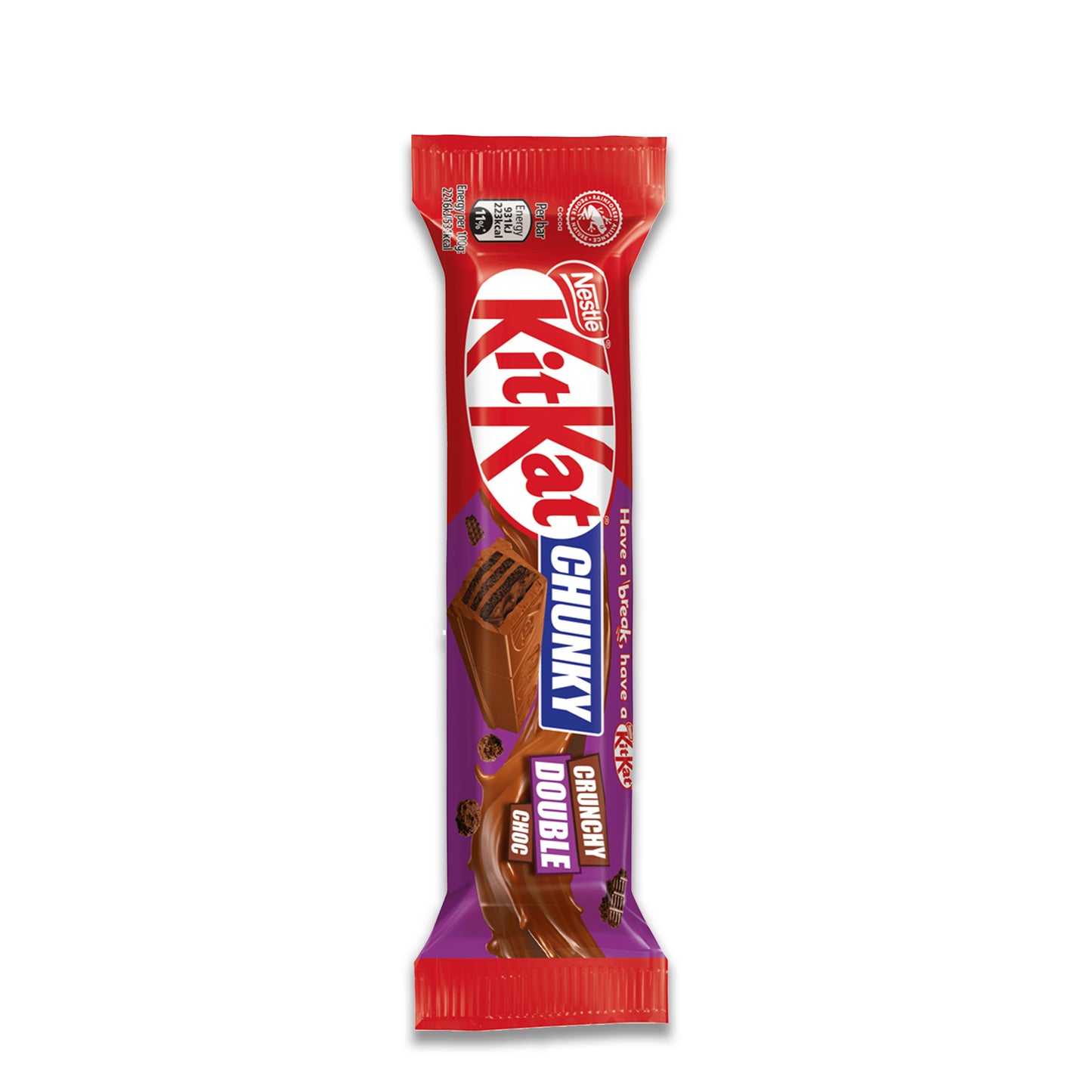 KITKAT CHUNKY CRUNCHY DOUBLE CHOC 42G MHD 07/25
