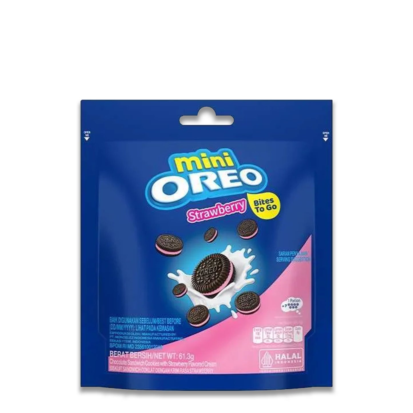 OREO MINI BITES TO GO STRAWBERRY 61,3G MHD 08/25
