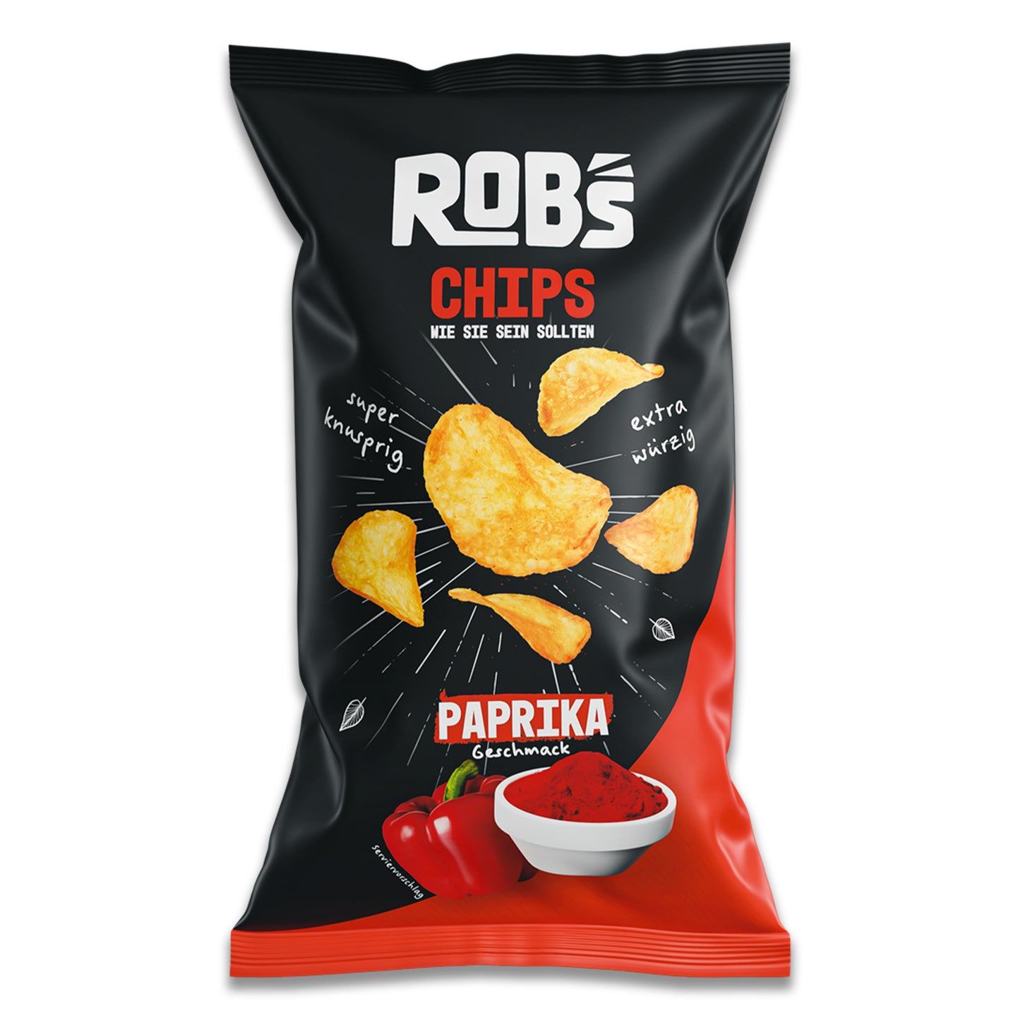 Robs Chips Paprika 120g – Knusprig, würzig, unverwechselbar!