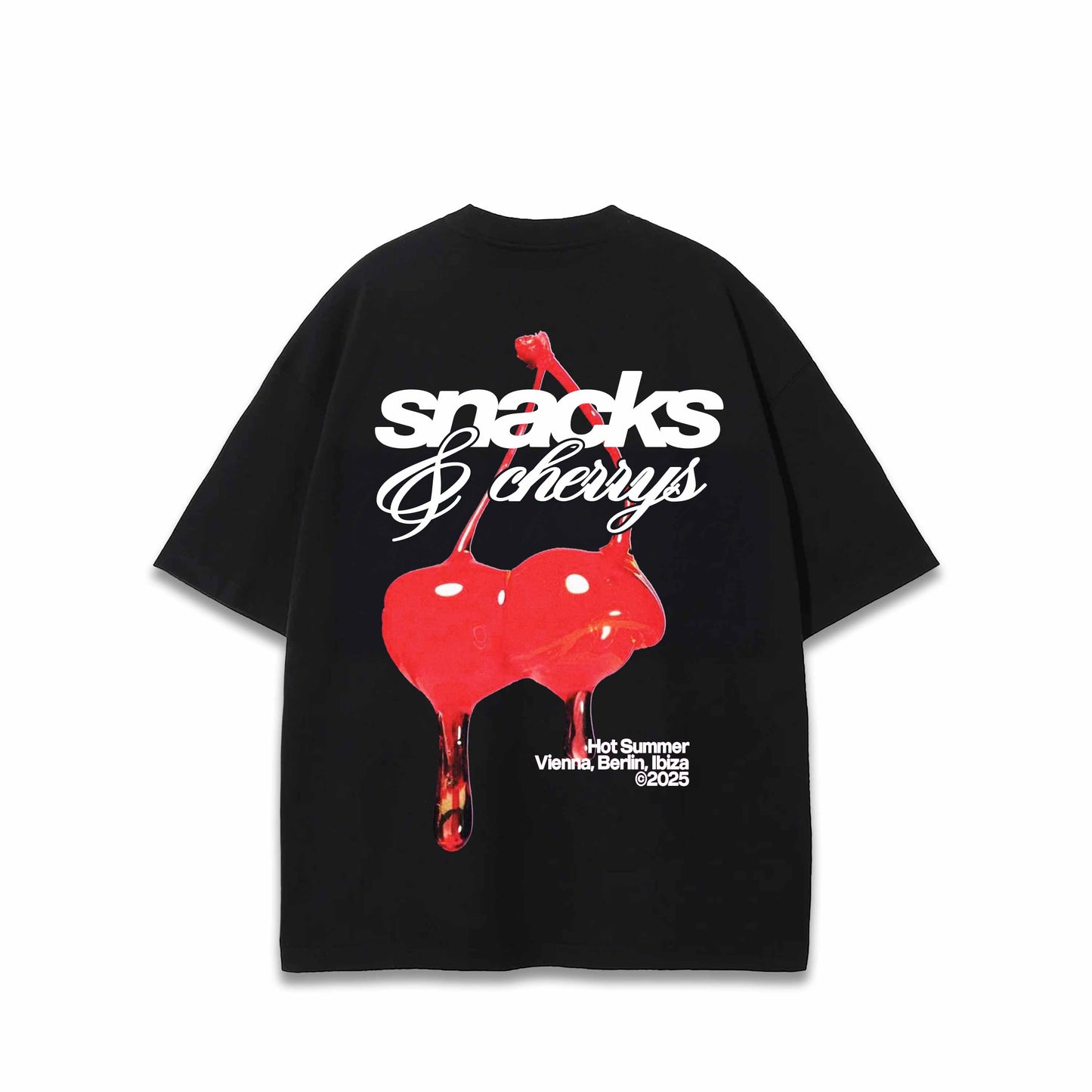 SNACK CUBE T-SHIRT SNACKS & CHERRYS SCHWARZ