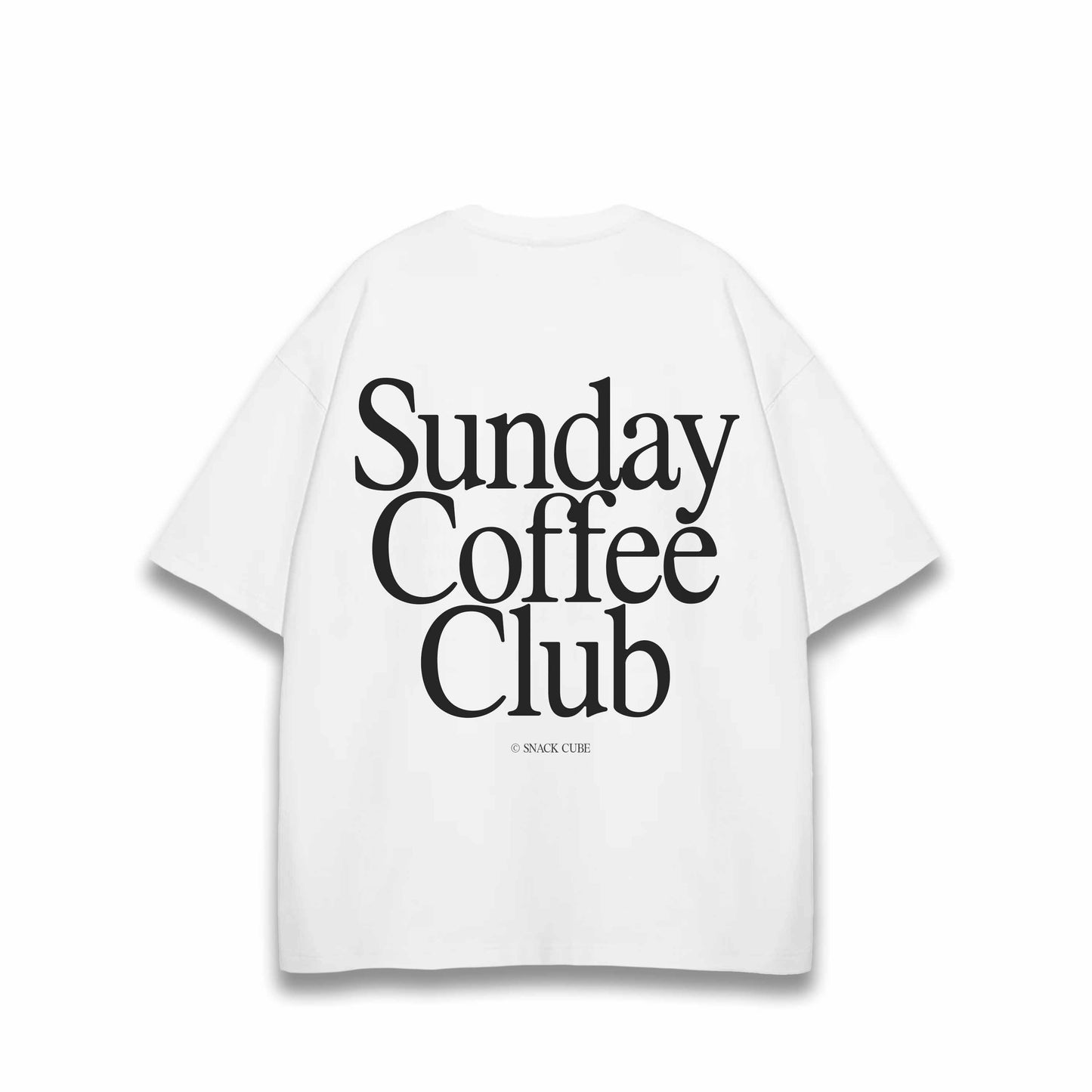 SNACK CUBE T-SHIRT SUNDAY COFFEE CLUB WEISS