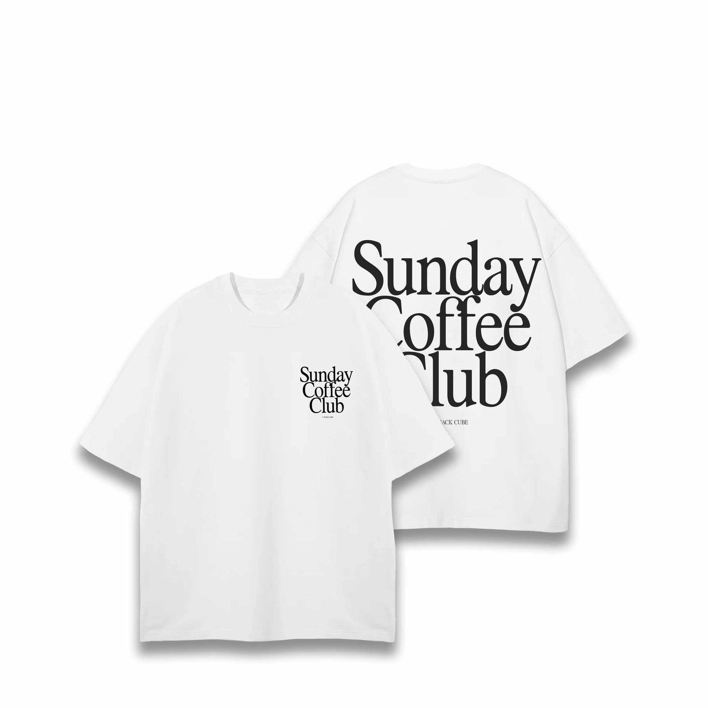 SNACK CUBE T-SHIRT SUNDAY COFFEE CLUB WEISS
