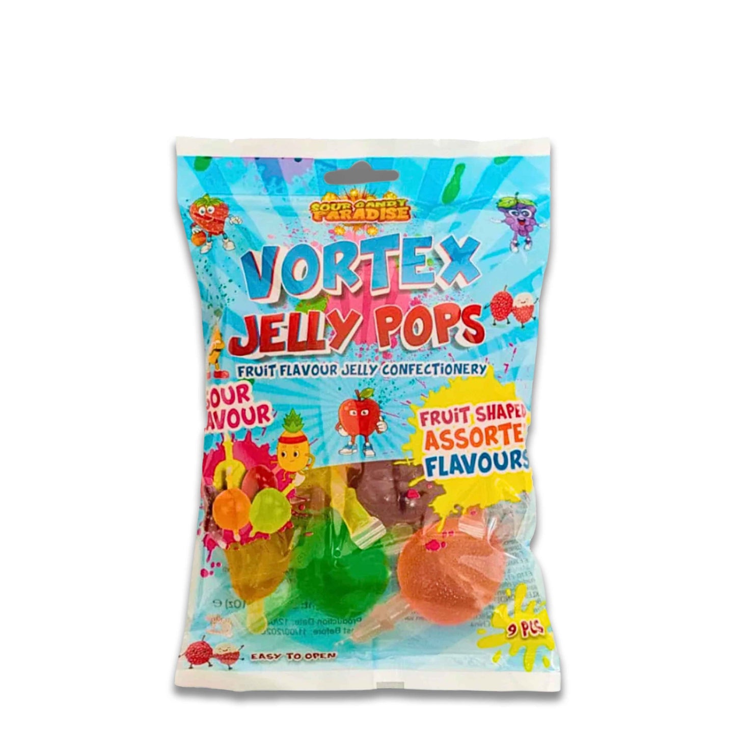 VORTEX Jelly Pops Sour 315g – Saure Jelly-Sticks online kaufen
VORTEX Jelly Pops Sour 315g jetzt entdecken! 🍬🌀 Fruchtige Jelly-Sticks mit extra saurem Geschmack – bunt, viral & mega lecker. Jetzt online bestellen!
Möchtest du das gleiche Format auch für die süße Version?