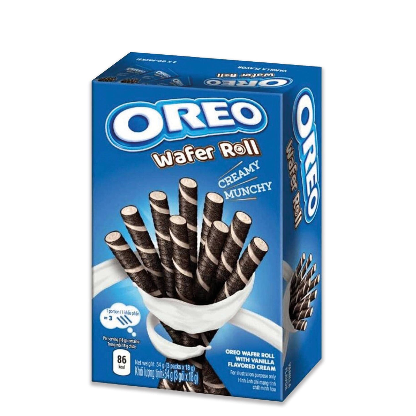 OREO WAFER ROLL VANILLA 54G MHD 02/25