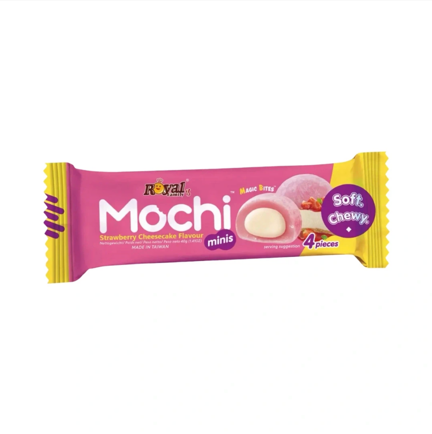 ROYAL FAMILY MOCHI MINI STRAWBERRY CHEESE CAKE 40G