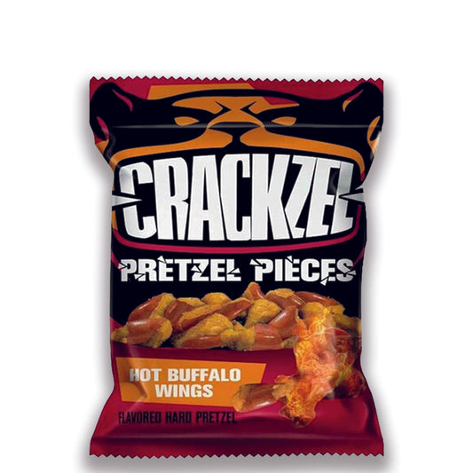 CRACKZEL PRETZEL PIECES HOT BUFFALO WINGS 85G MHD 09/24