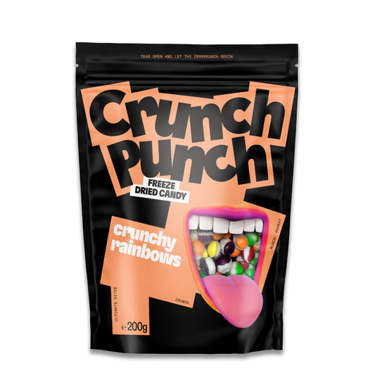 CRUNCH PUNCH FREEZE DRIED CANDY CRUNCHY RAINBOWS 50G