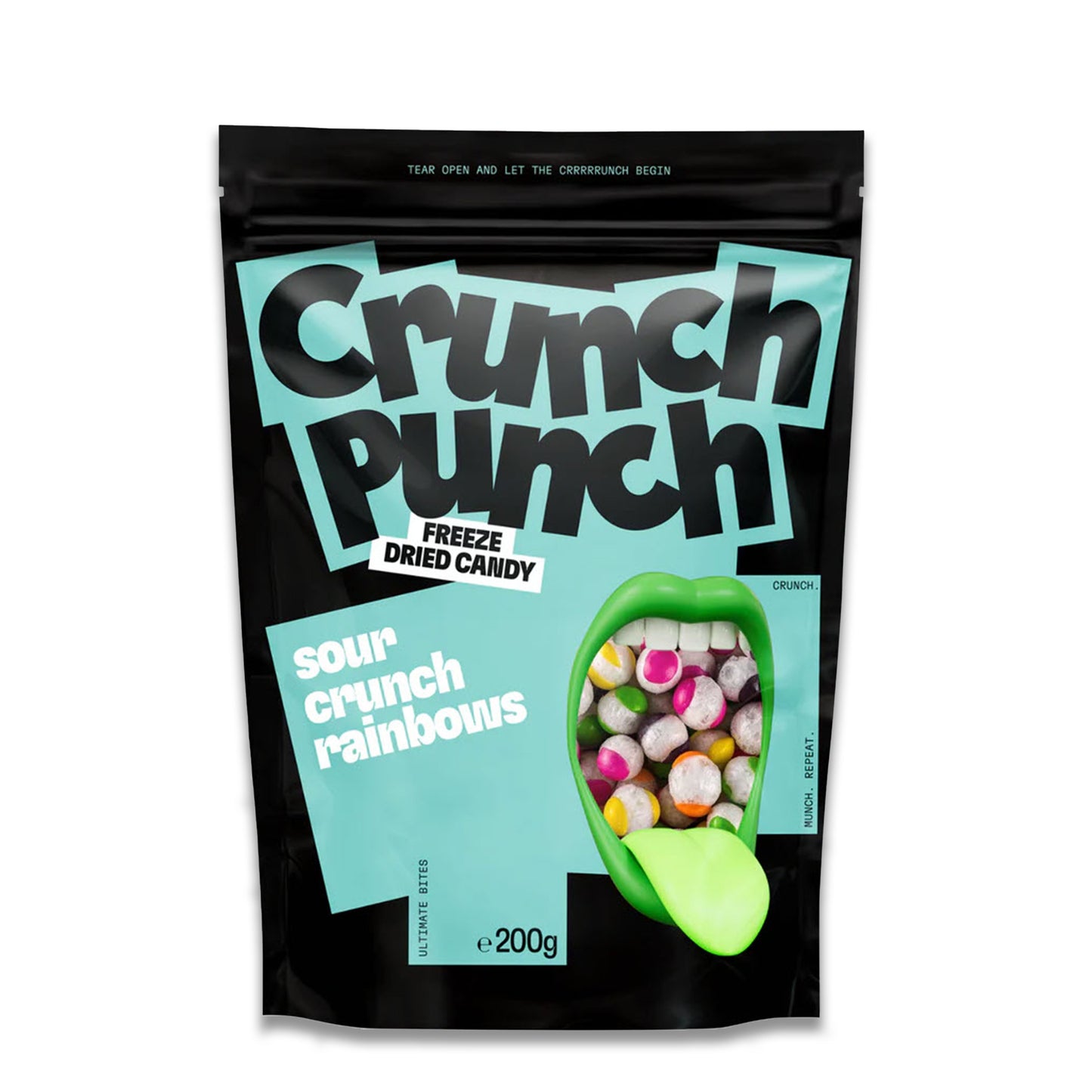 CRUNCH PUNCH FREEZE DRIED CANDY SOUR CRUNCHY RAINBOWS 50G