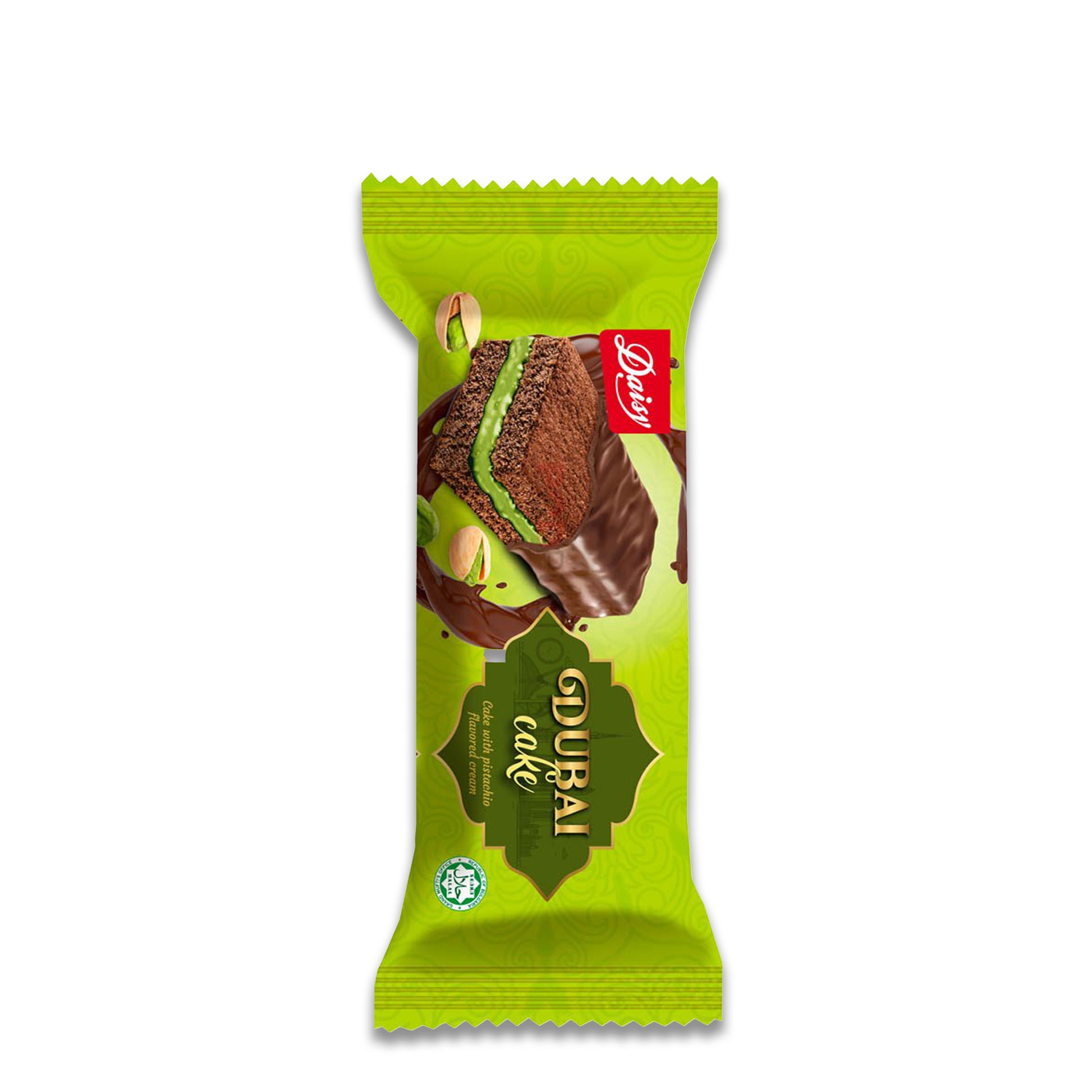 Daisy Dubai Cake 50g – Orientalischer Minikuchen mit luxuriösem Geschmack Dubai Chocolate Schokolade