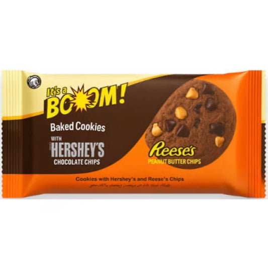 IT‘S A BOOM BAKED COOKIES WITH HERSHEY‘S AND REESE’S CHOCOLATE CHIPS 25G