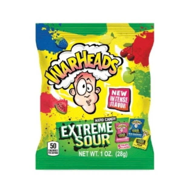 WARHEADS EXTREME SOUR HARD CANDY 28G