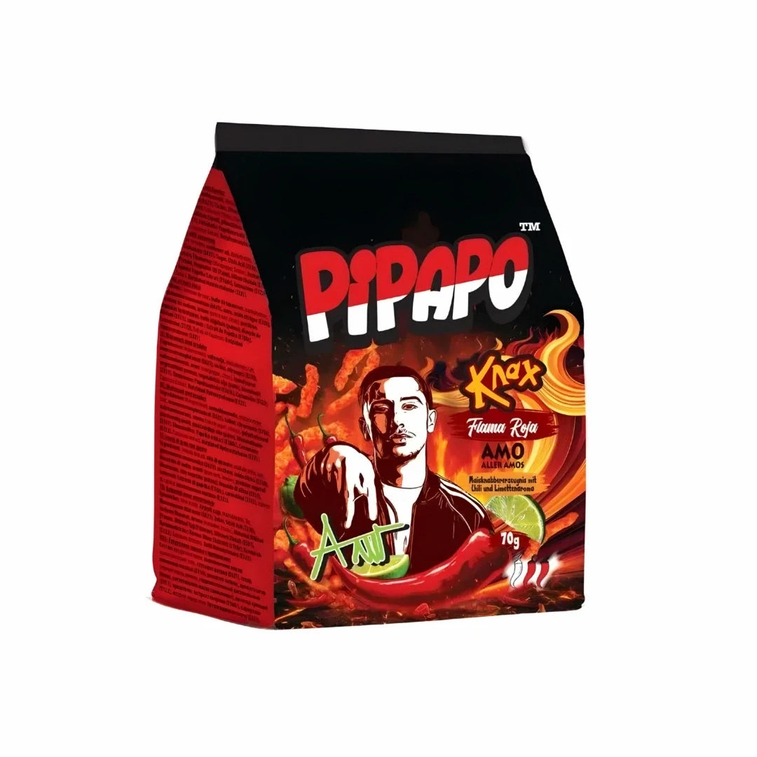 PIPAPO KNAX FLAMA ROJA RED 70G