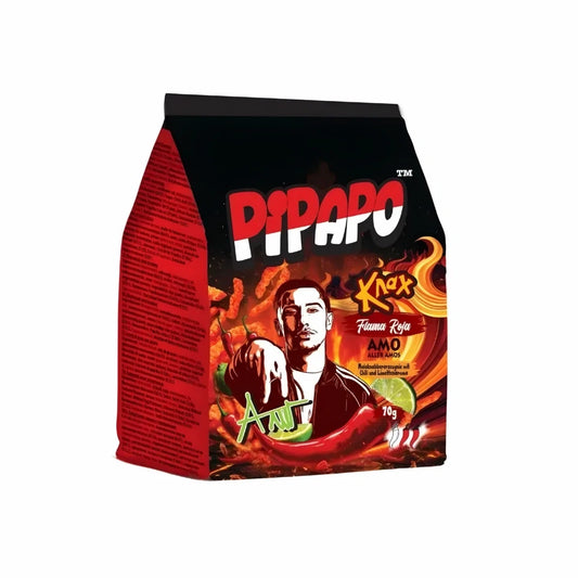 PIPAPO KNAX FLAMA ROJA RED 70G