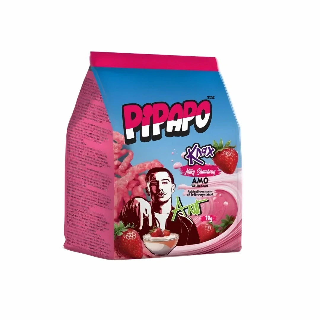 PIPAPO KNAX MILKY STRAWBERRY PINK 70G