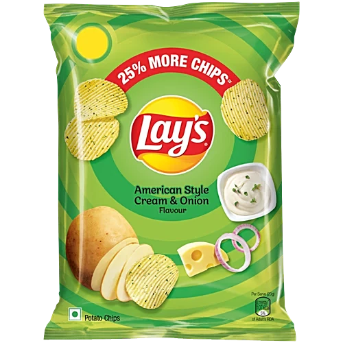 LAYS AMERICAN STYLE CREAM & ONION FLAVOUR 48G
