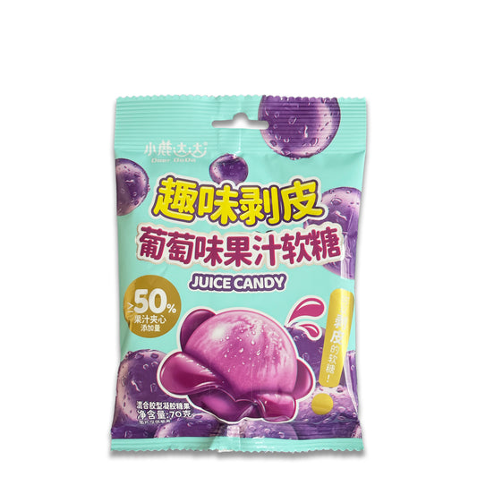 JUICE CANDY PEEL OFF GRAPE PURPLE 70G