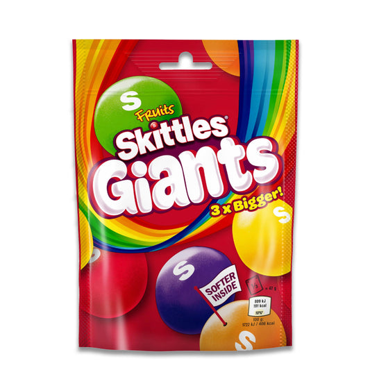 SKITTLES GIANTS FRUITS 3X BIGGER 132G