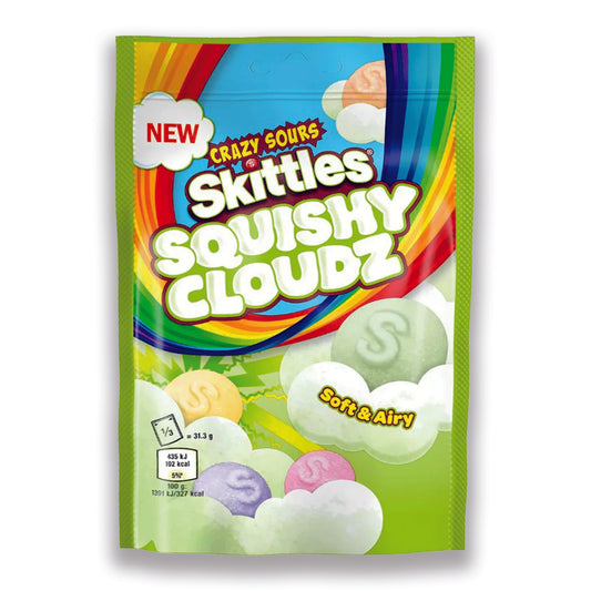 SKITTLES SQUISHY CLOUDZ CRAZY SOURS 94G