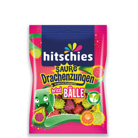 HITSCHIES SAURE DRACHENZUNGEN BRIZZL BÄLLE 100G