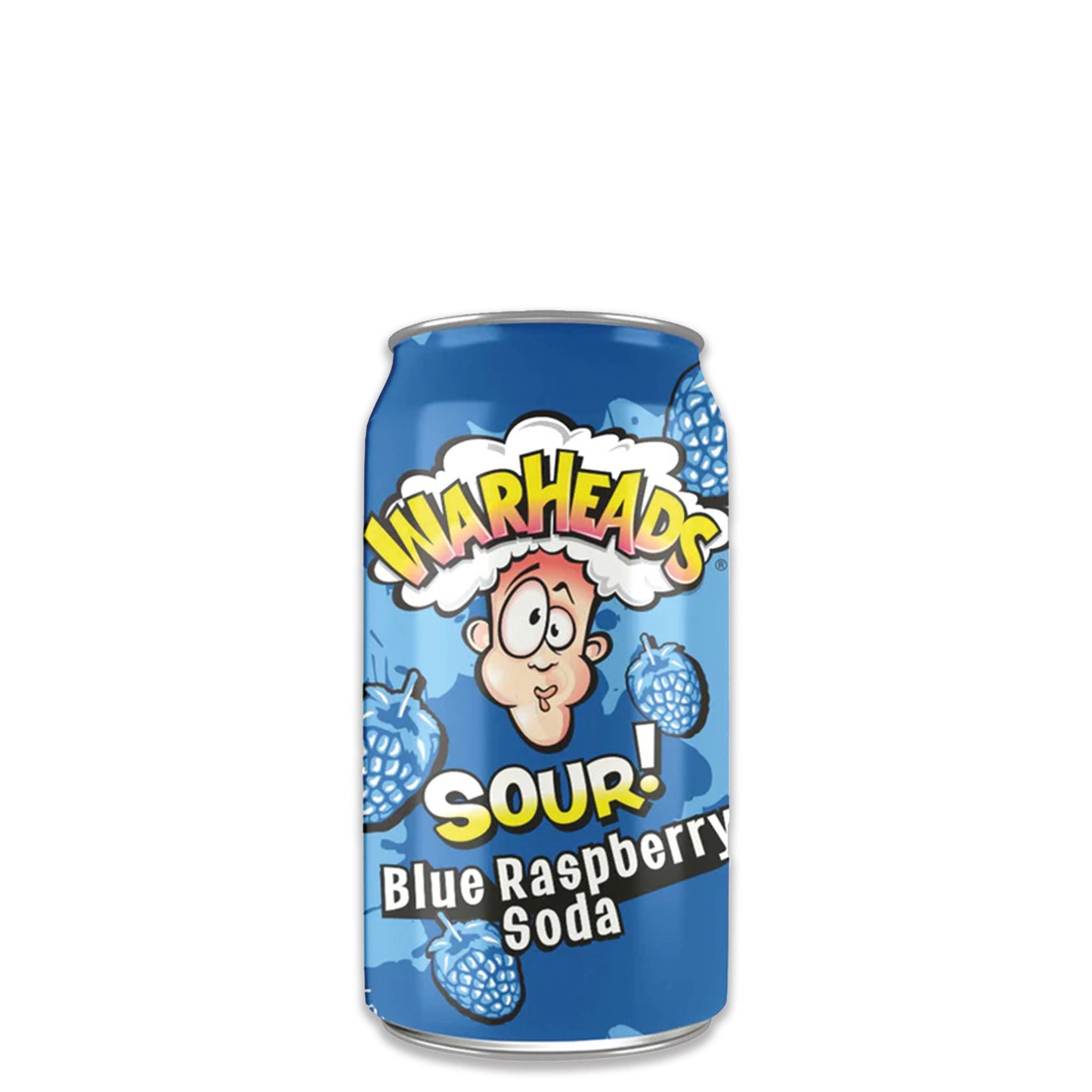 WARHEADS SOUR BLUE RASPBERRY SODA 355ML